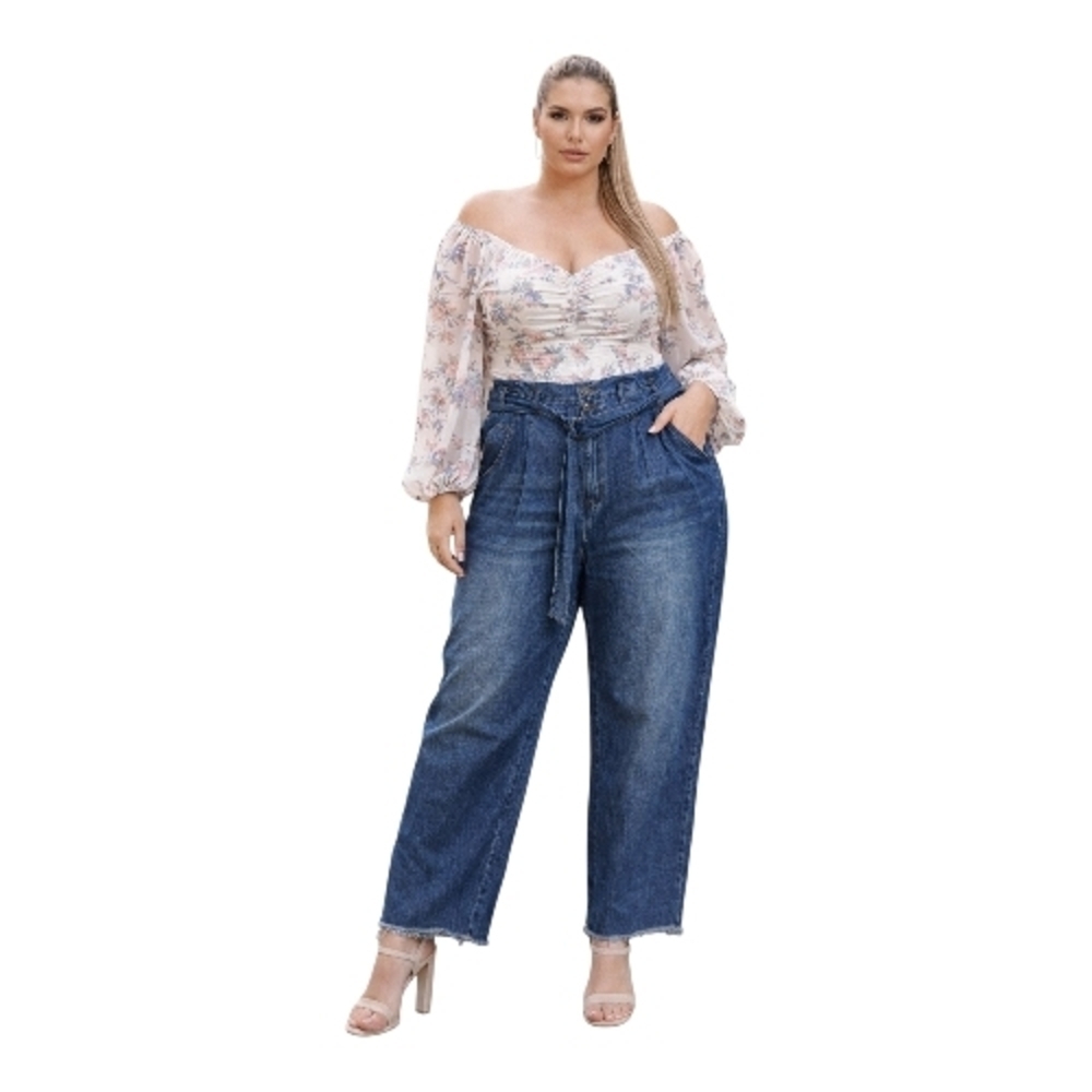Maurices Dark Blue High-Rise Boyfriend Jeans with Paperbag Waist. Size 22W